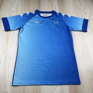 Kappa Mens Blue Logo Short Sleeve Crewneck Rugby FC Los Angeles Jersey Size XL